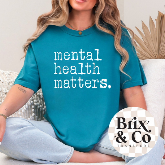 Mental Health Matters Single Color
