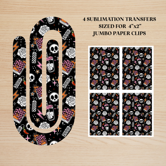 Dark Romance Reader Jumbo Paperclip Sublimation Transfer