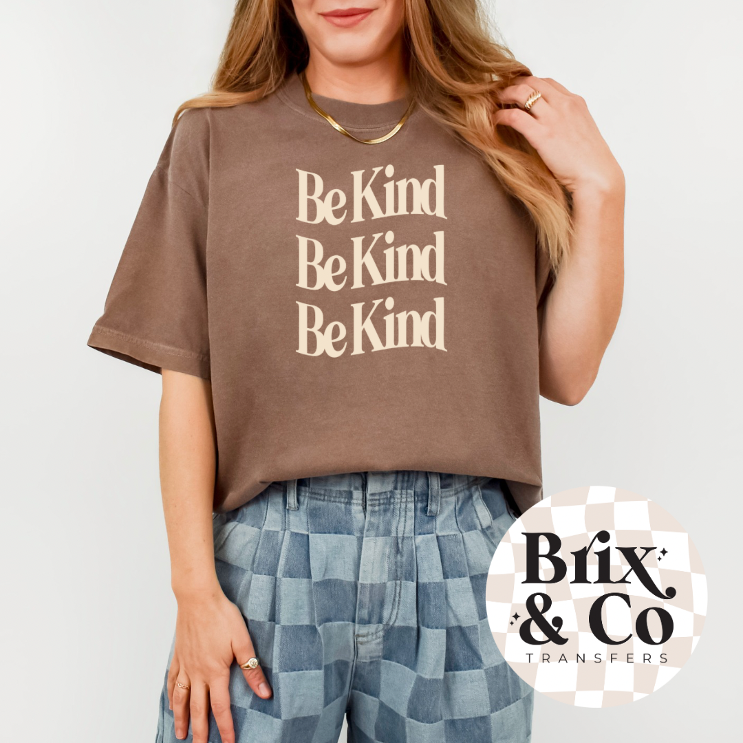 Stacked Be Kind Single Color (Beige)