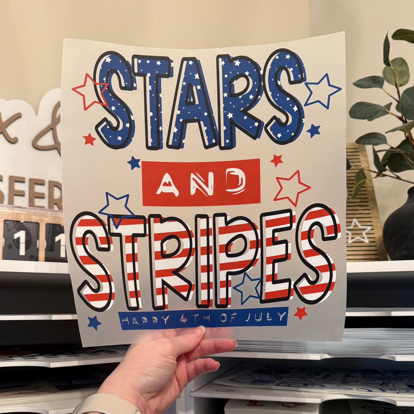 Stars And Stripes DTF HOT PEEL