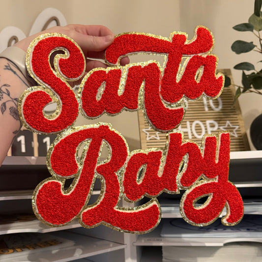 Santa Baby Chenille Patch