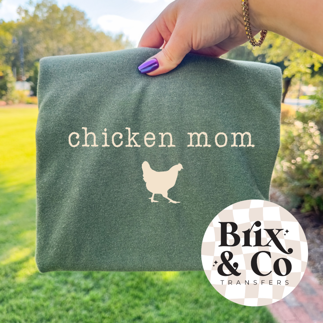 Chicken Mom Single Color (Beige)