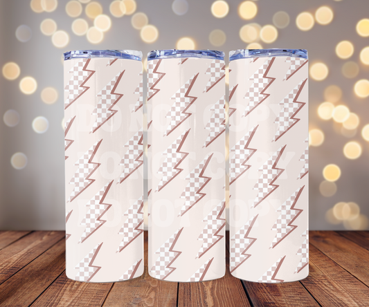 Lightning Bolts 20 oz Skinny Tumbler Sublimation Transfer - Seamless