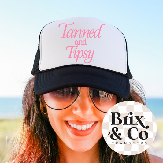 Tanned And Tipsy DTF HOT PEEL Hat 5”