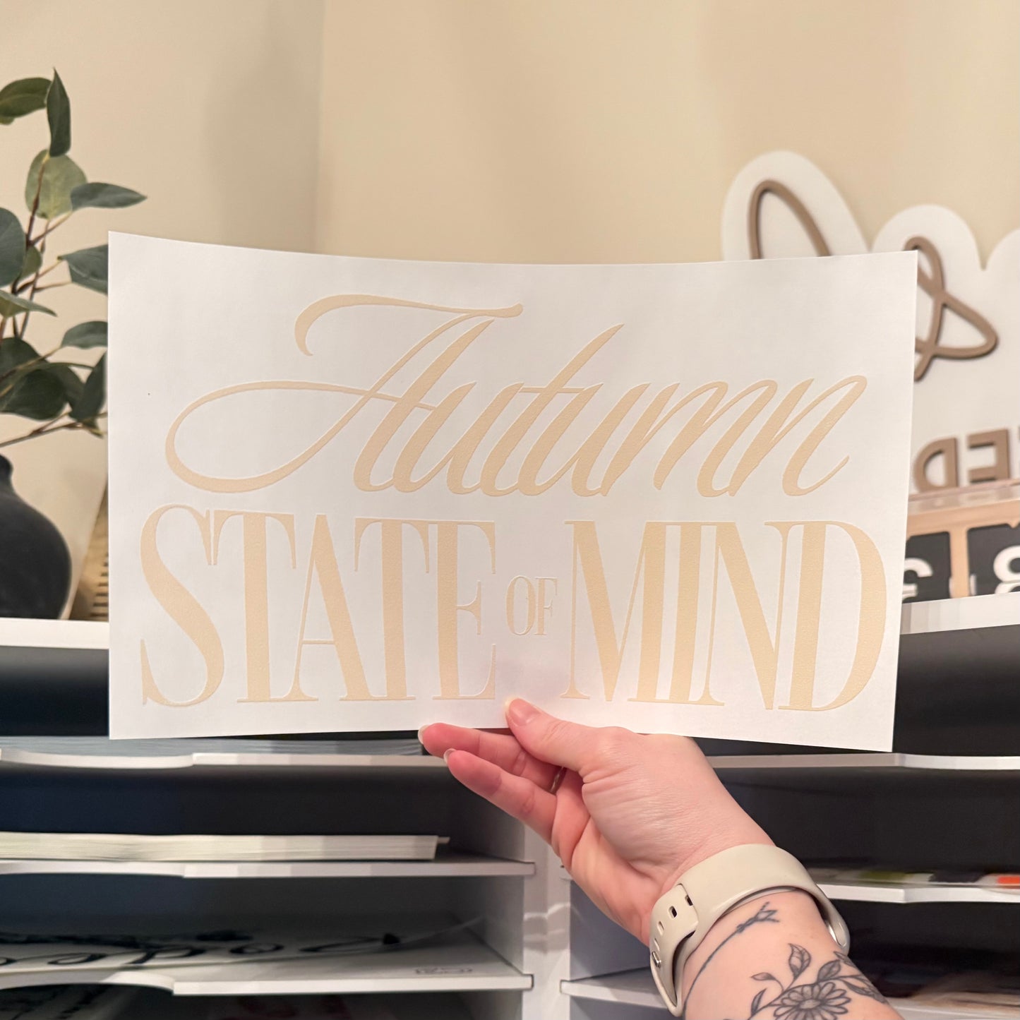Autumn State Of Mind Single Color (Beige)