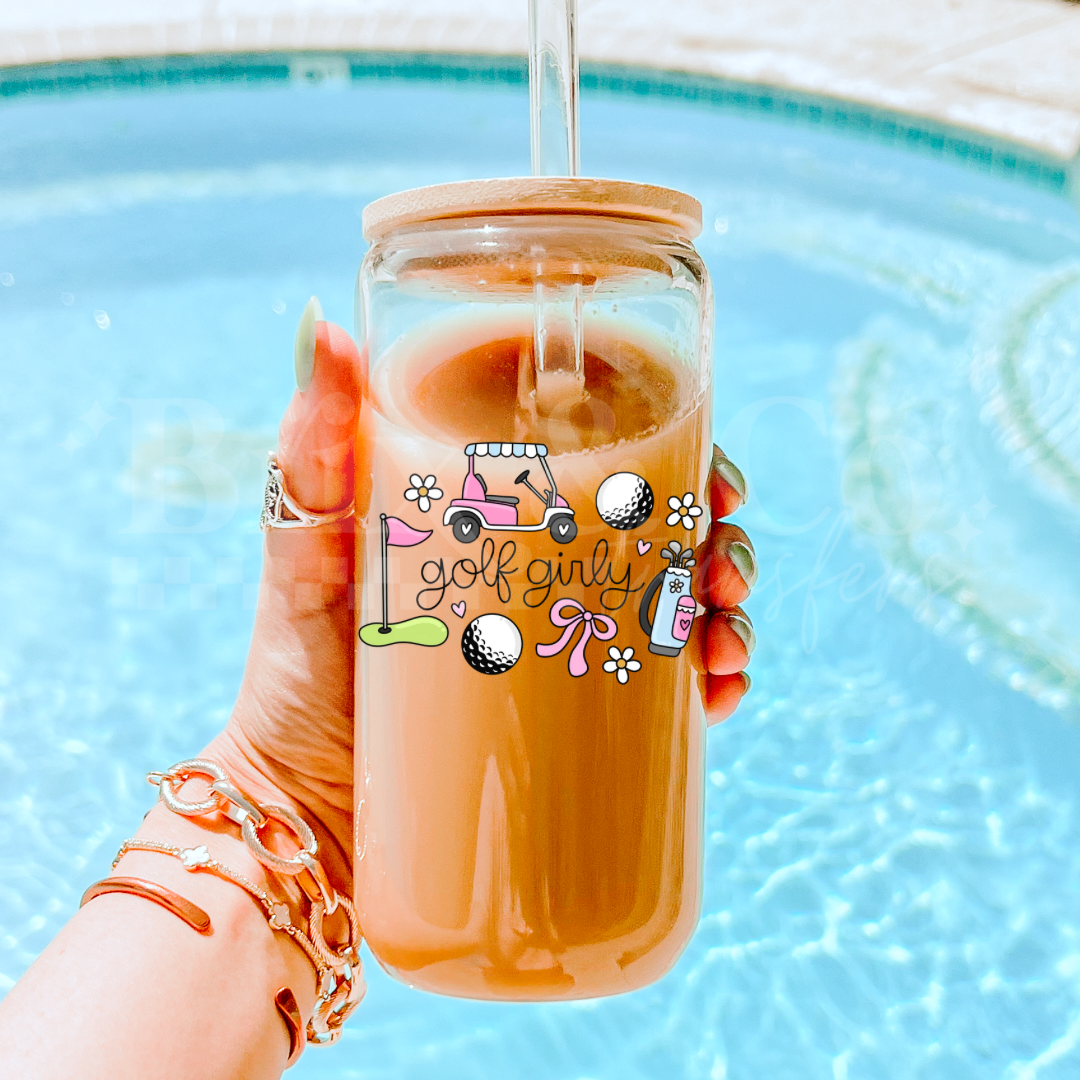 Golf Girly UVDTF 4” Decal