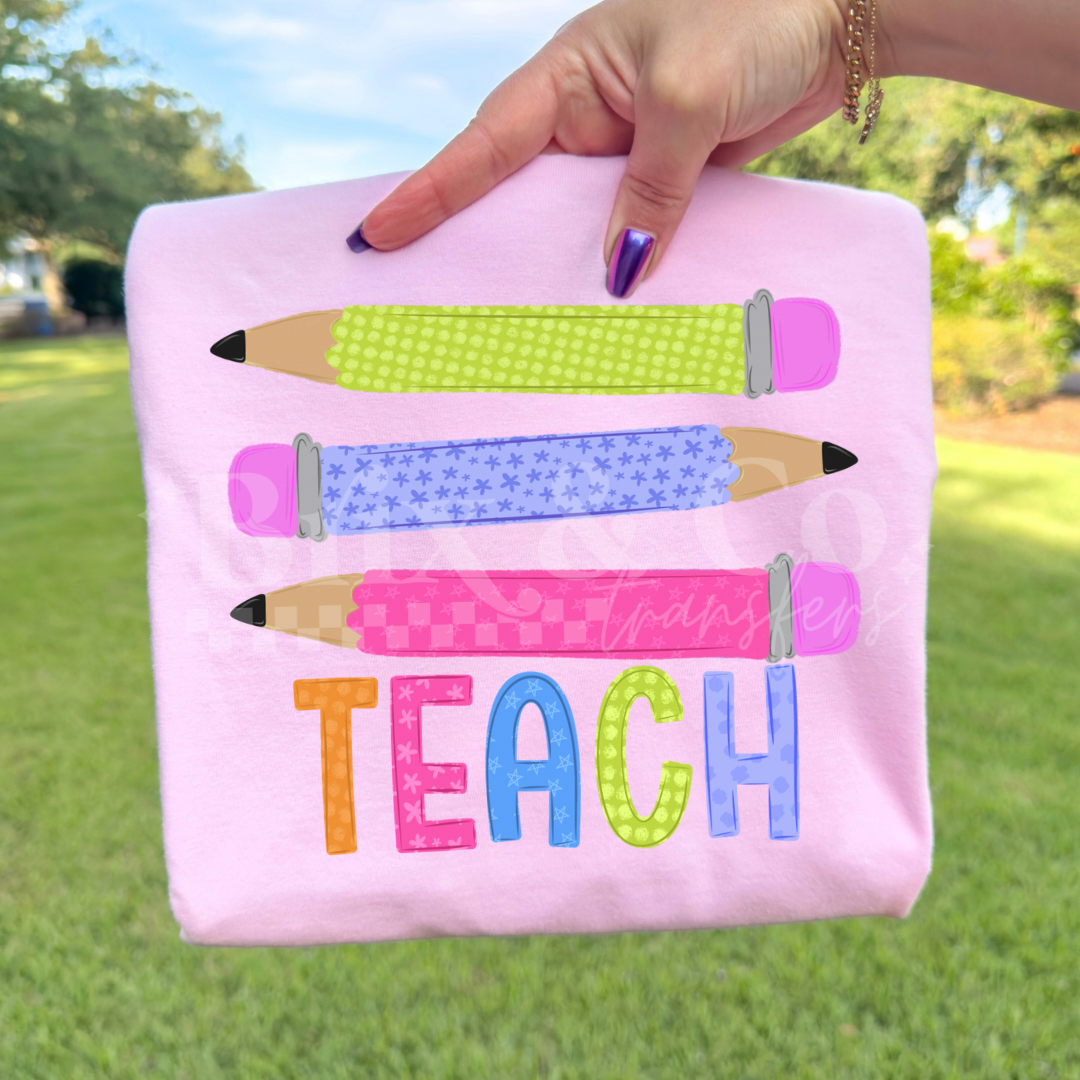 Preppy Teach DTF HOT PEEL
