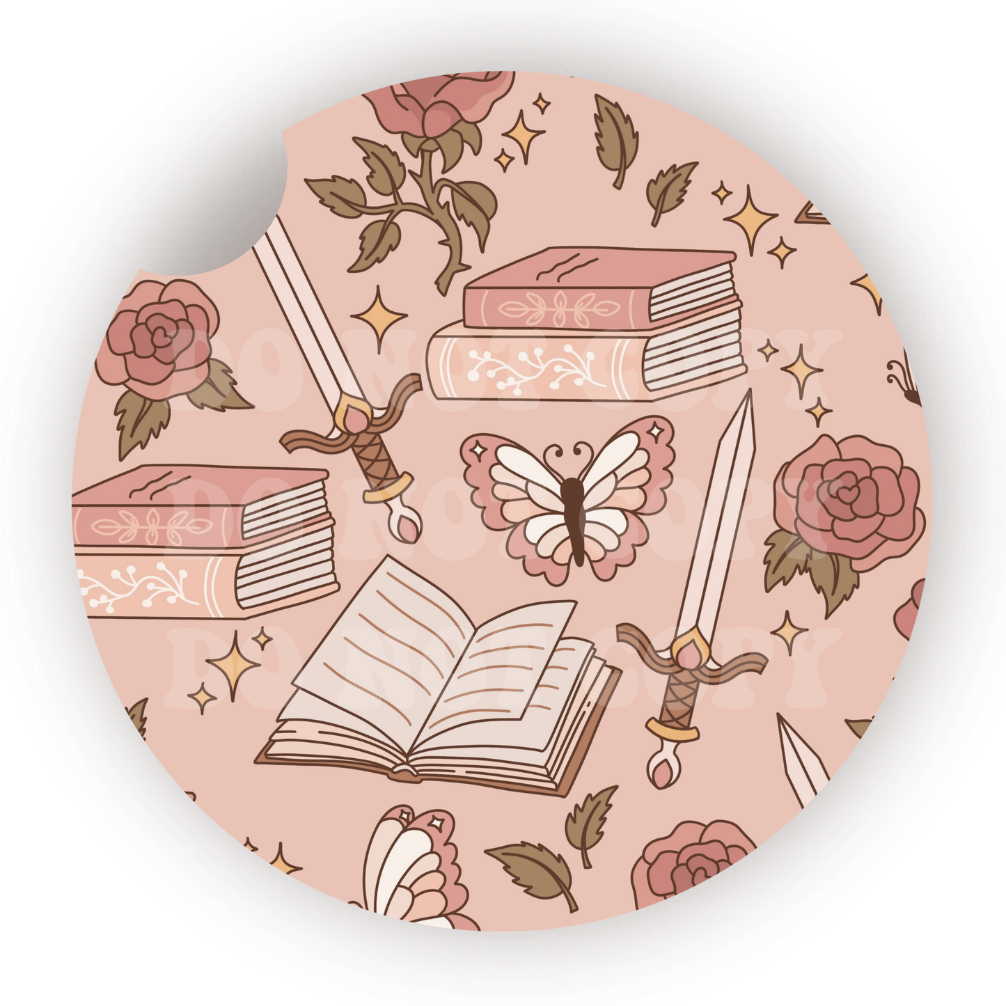 Romantasy Car Coaster Sublimation Transfer (Set of 2)