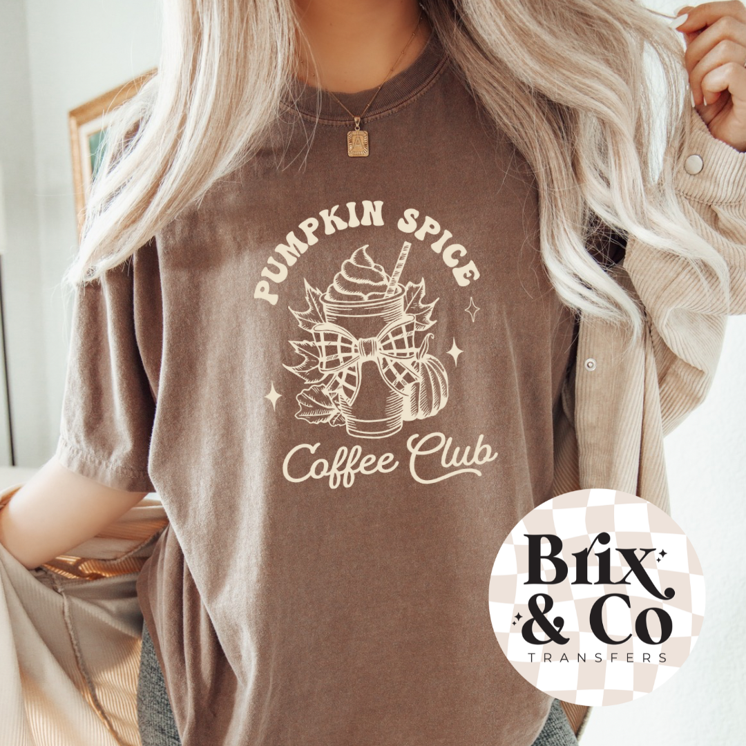 Pumpkin Spice Coffee Club Single Color (Beige)