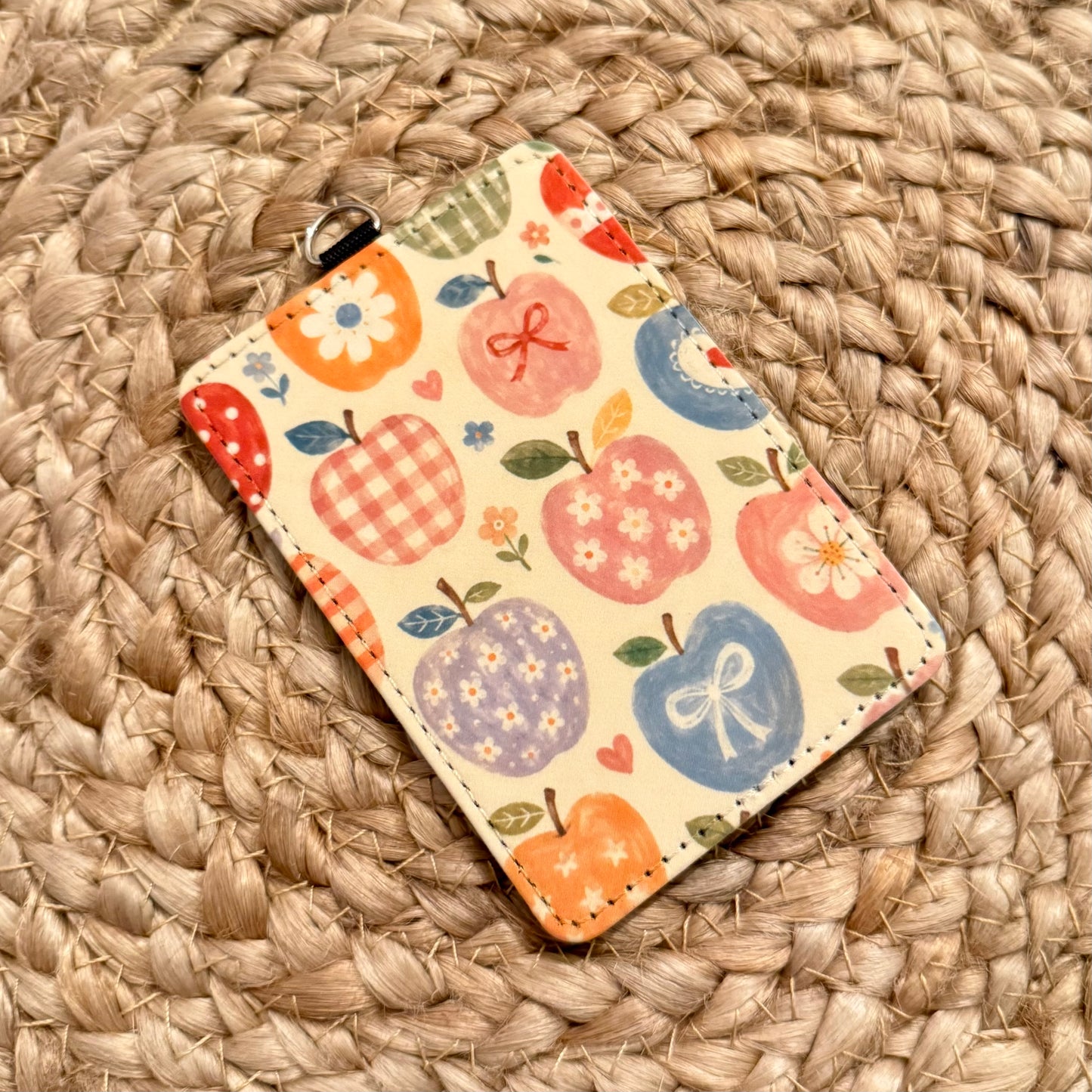 Apple Doodles Teacher ID Badge Holder