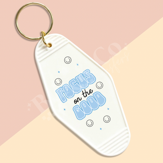Focus On The Good Motel Keychain UVDTF Transfer