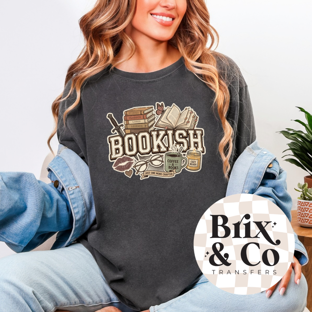 Bookish Collage DTF HOT PEEL