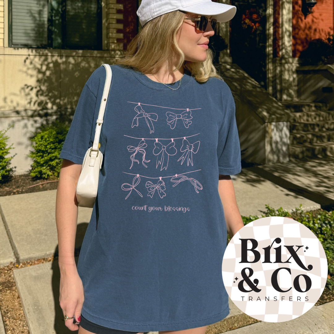 Count Your Blessings Single Color (Baby Pink)