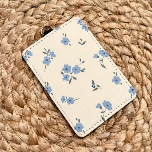Tiny Flowers ID Badge Holder