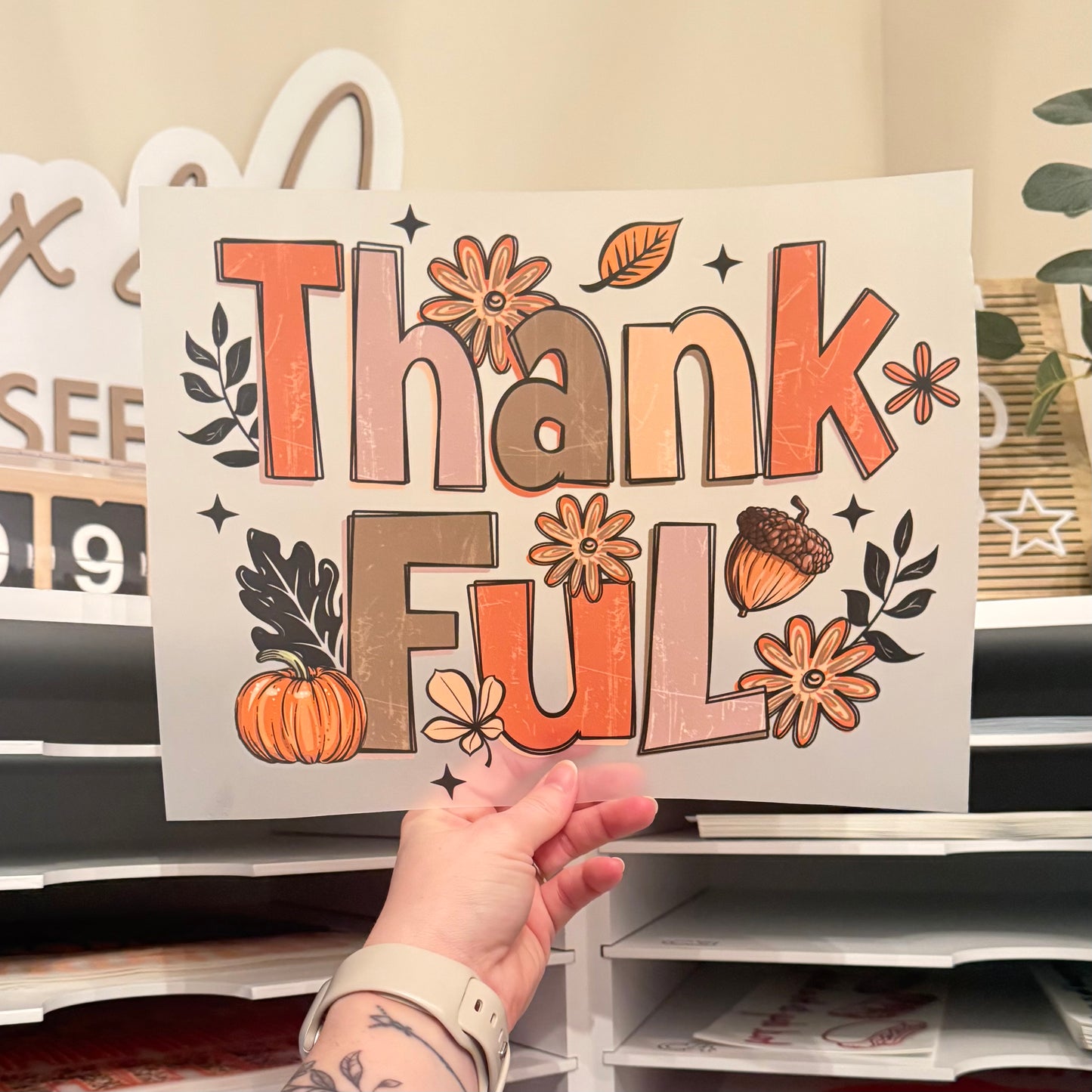 Thankful DTF HOT PEEL