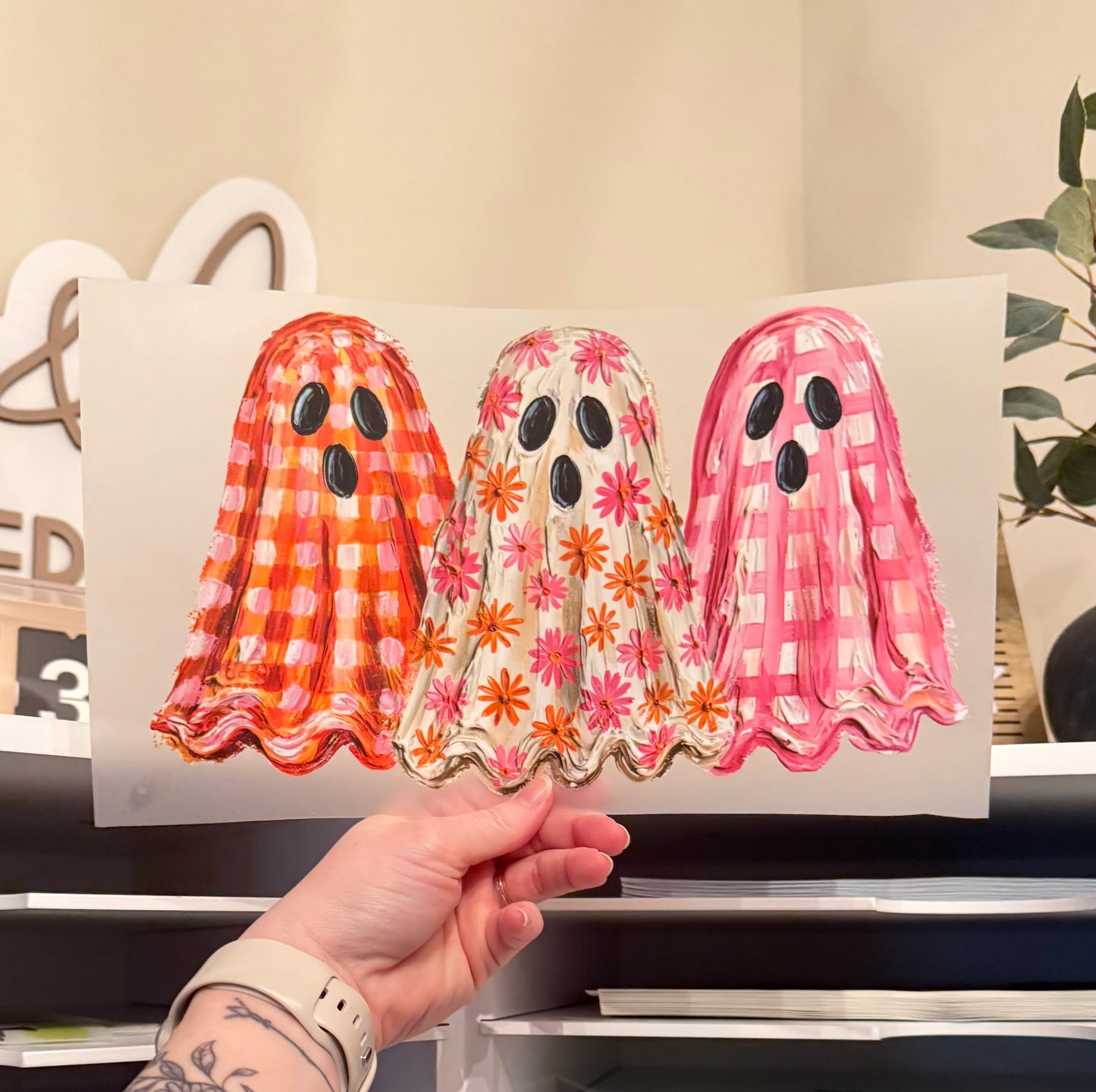Painted Ghosts DTF HOT PEEL