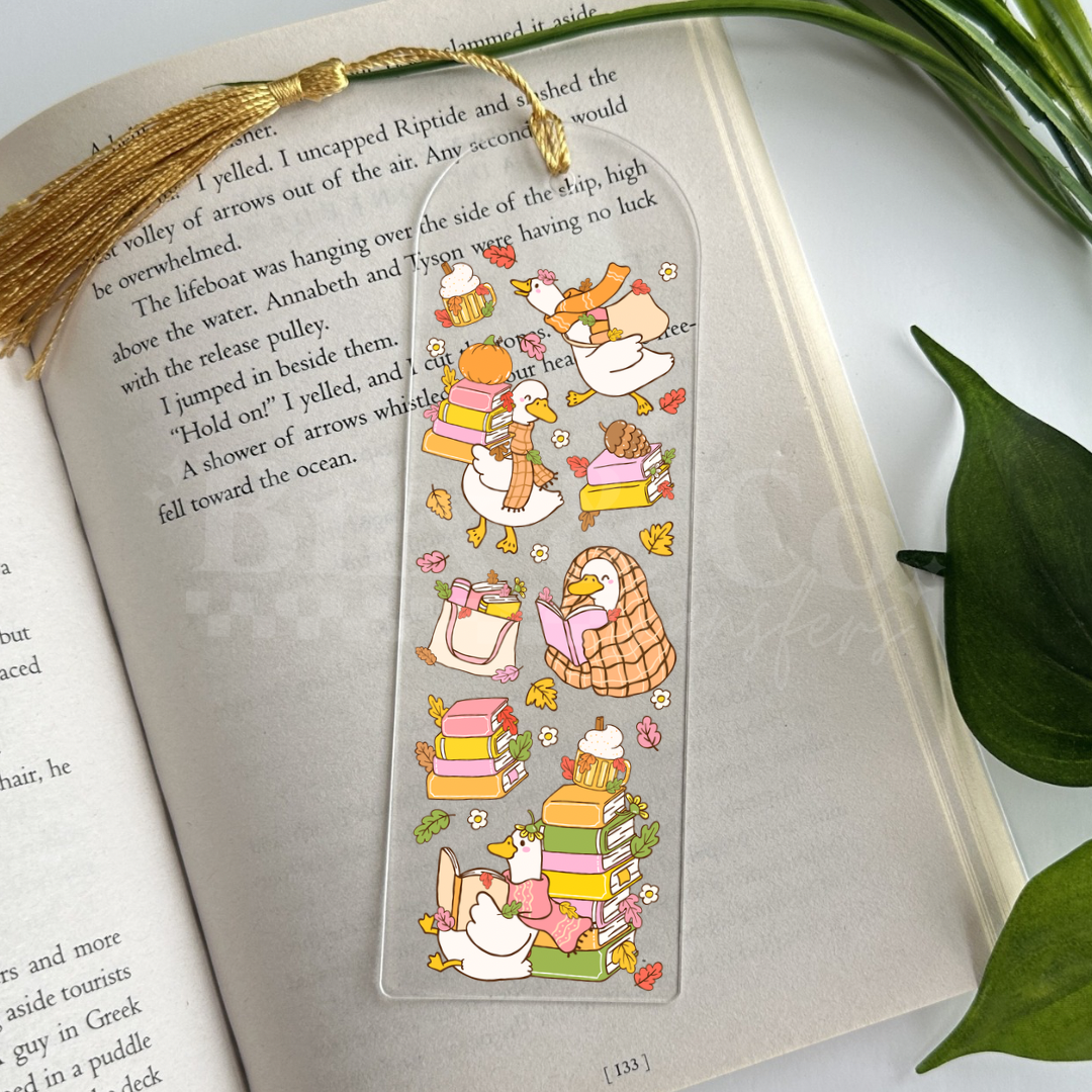 Fall Geese UVDTF Bookmark