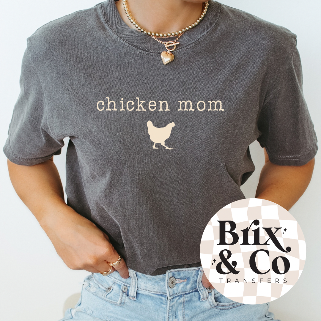 Chicken Mom Single Color (Beige)