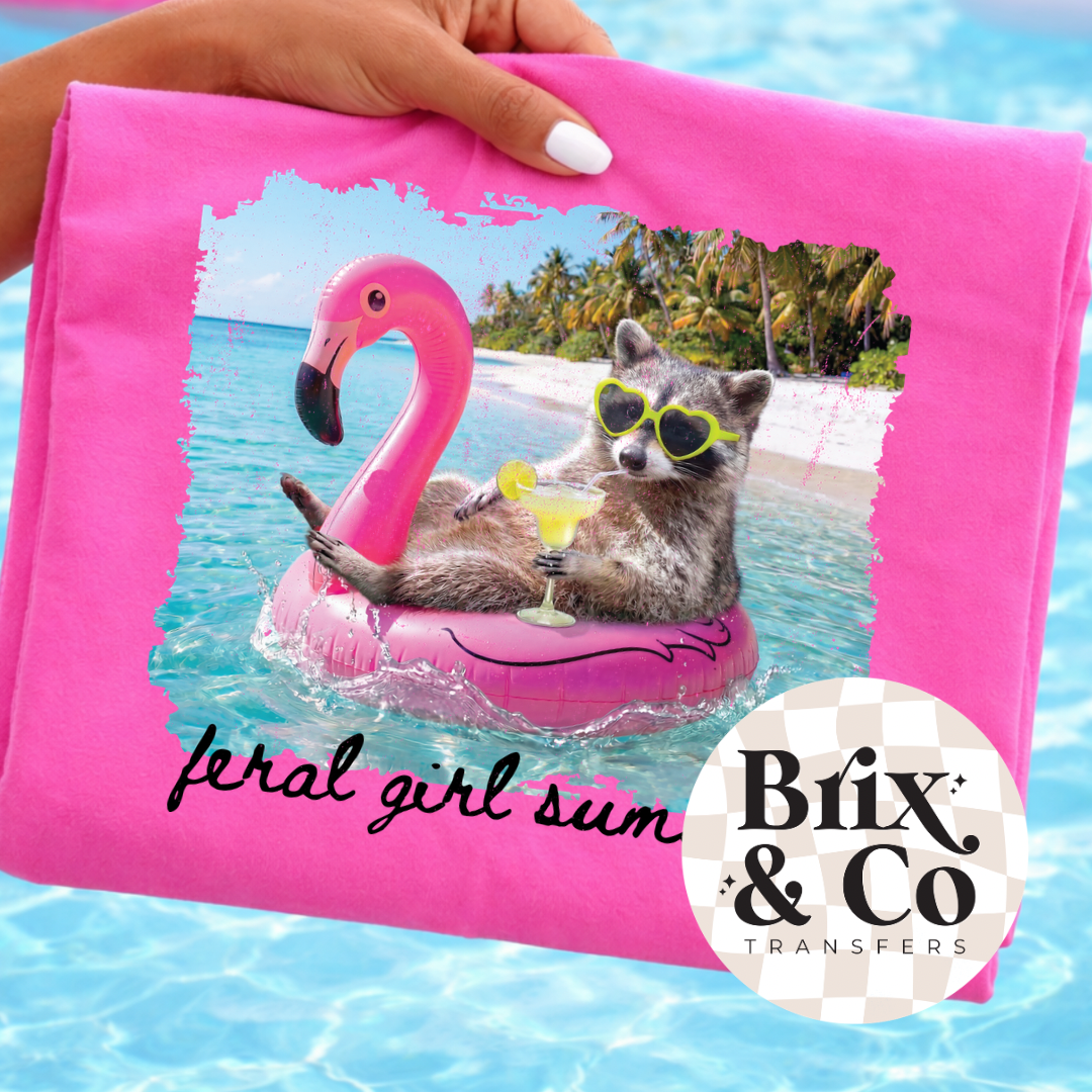 Feral Girl Summer DTF HOT PEEL