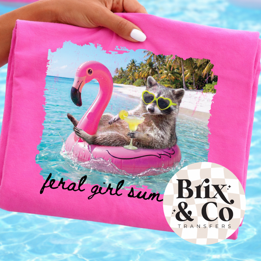 Feral Girl Summer DTF HOT PEEL