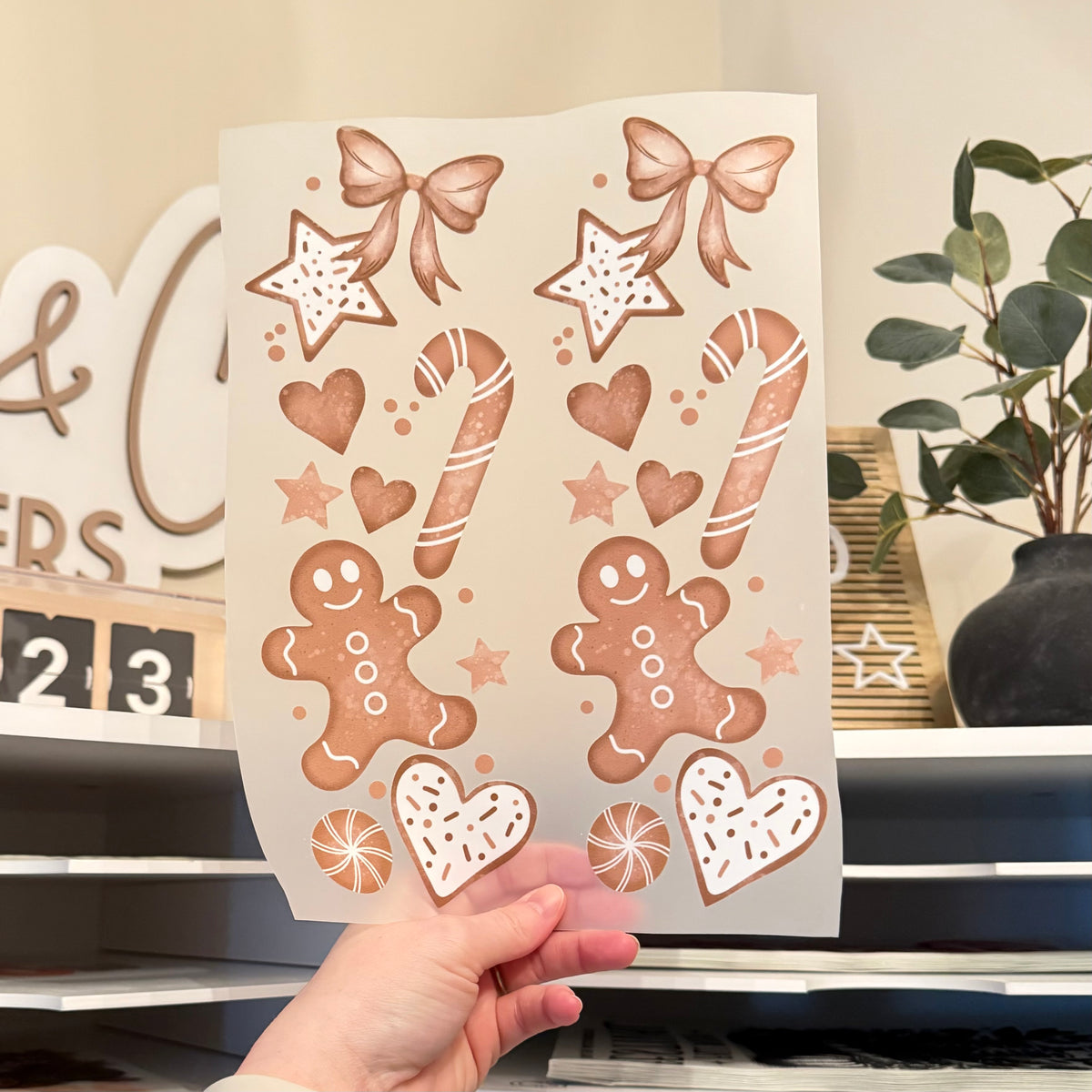 Gingerbread Company w/ Double Sleeves DTF HOT PEEL