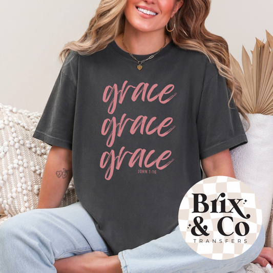Grace Upon Grace Single Color (Dusty Rose)