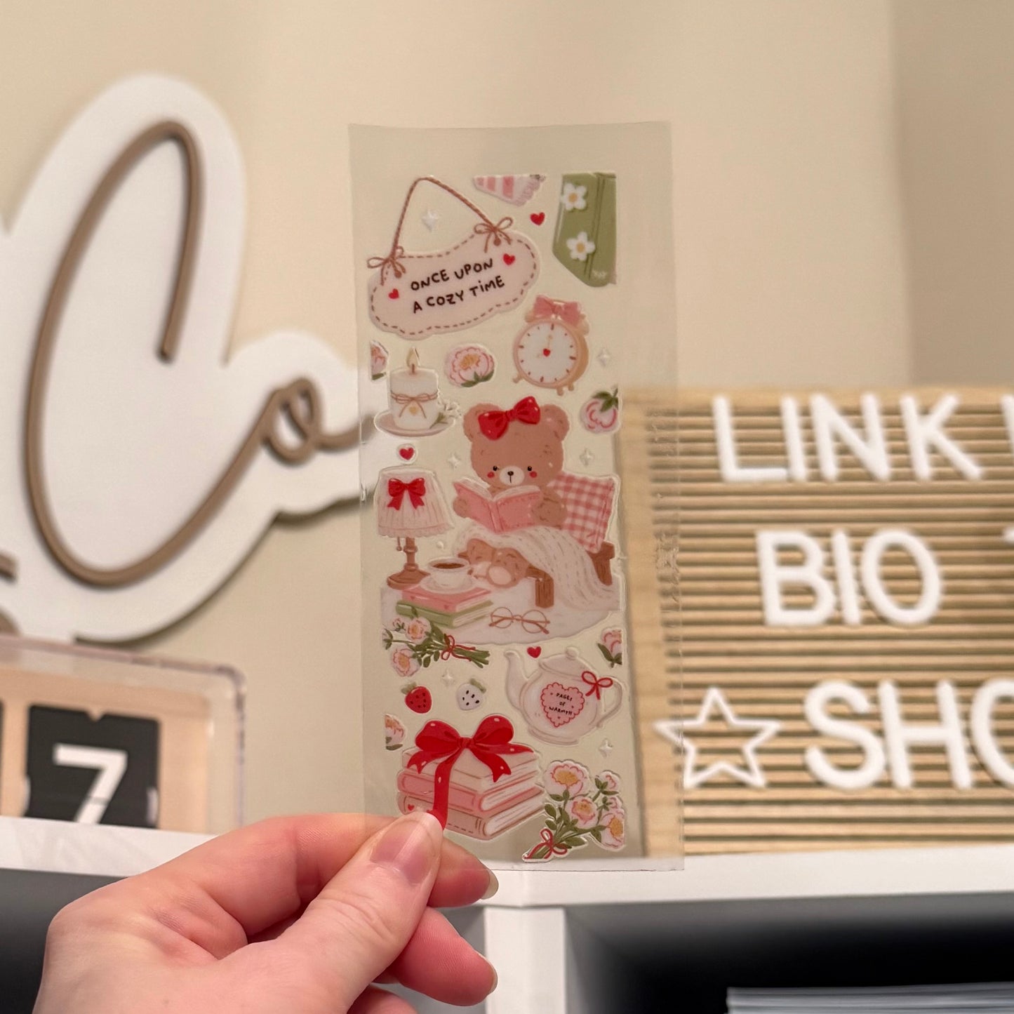 Cozy Bear UVDTF Bookmark