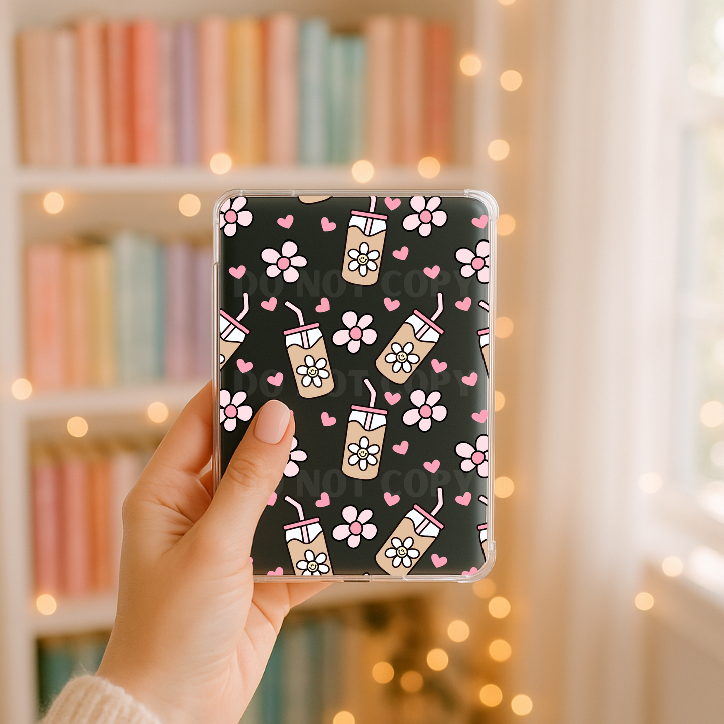 Iced Coffee Lover UVDTF Kindle Case 6.8”