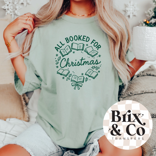 All Booked For Christmas Single Color (Hunter Green)