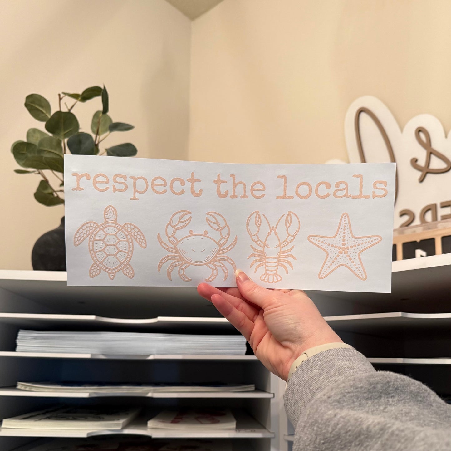 Respect The Locals Single Color (Beige)