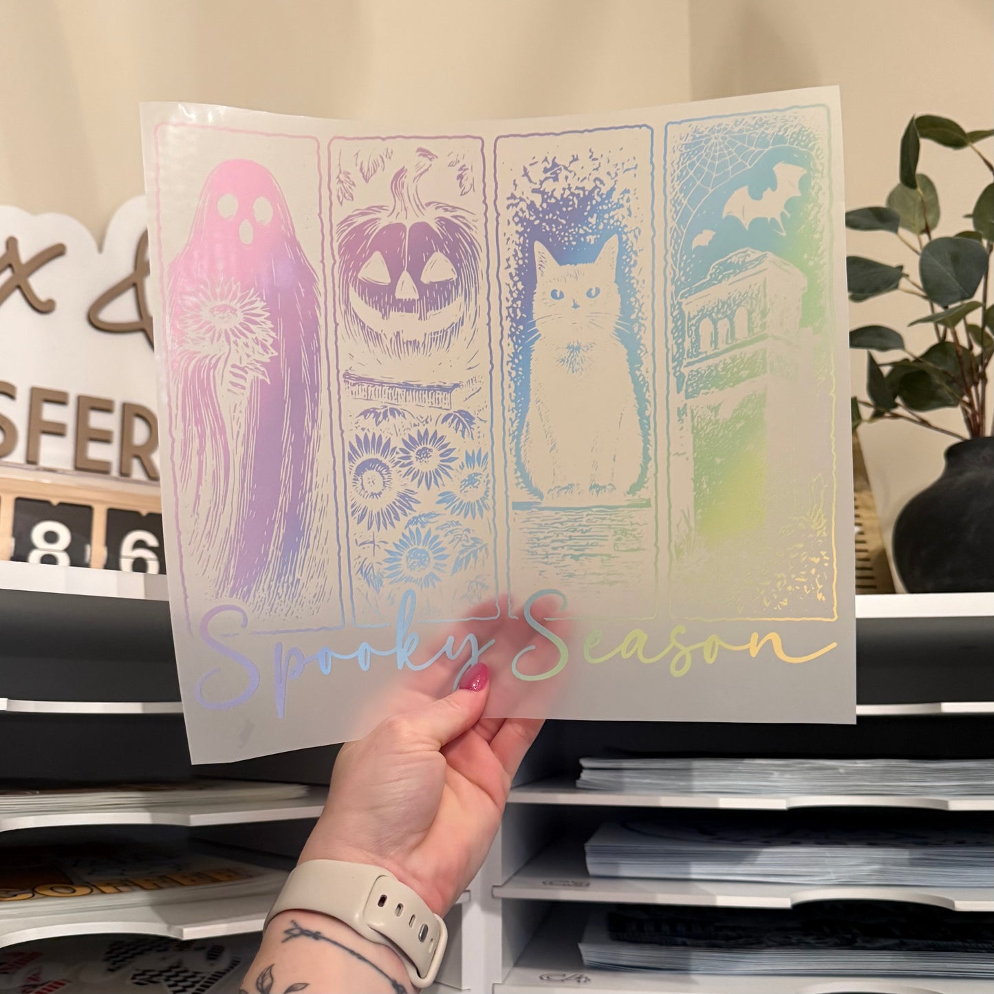 Neon Spooky Season DTF HOT PEEL