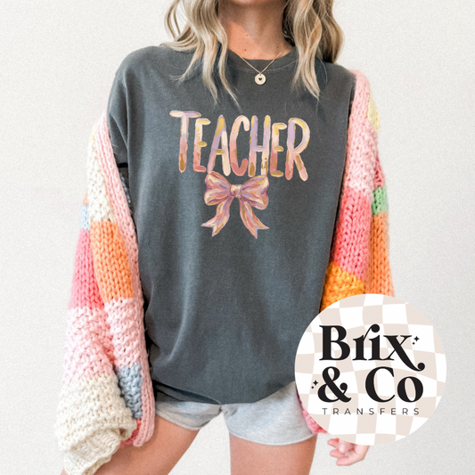 Coquette Teacher DTF HOT PEEL