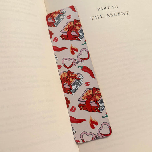 Spicy Book Doodles Metal Bookmark No Tassel Included