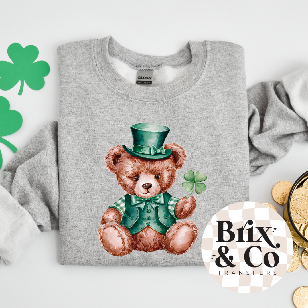 St. Patrick’s Day Bear DTF HOT PEEL