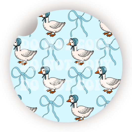 Coquette Goose Car Coaster Sublimation Transfer (Set of 2)