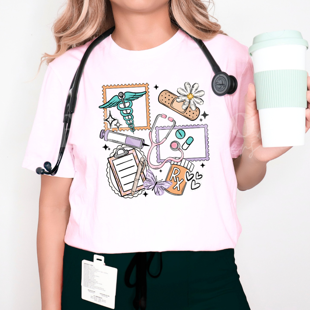 Nurse Doodles DTF HOT PEEL