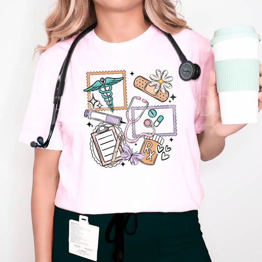 Nurse Doodles DTF HOT PEEL
