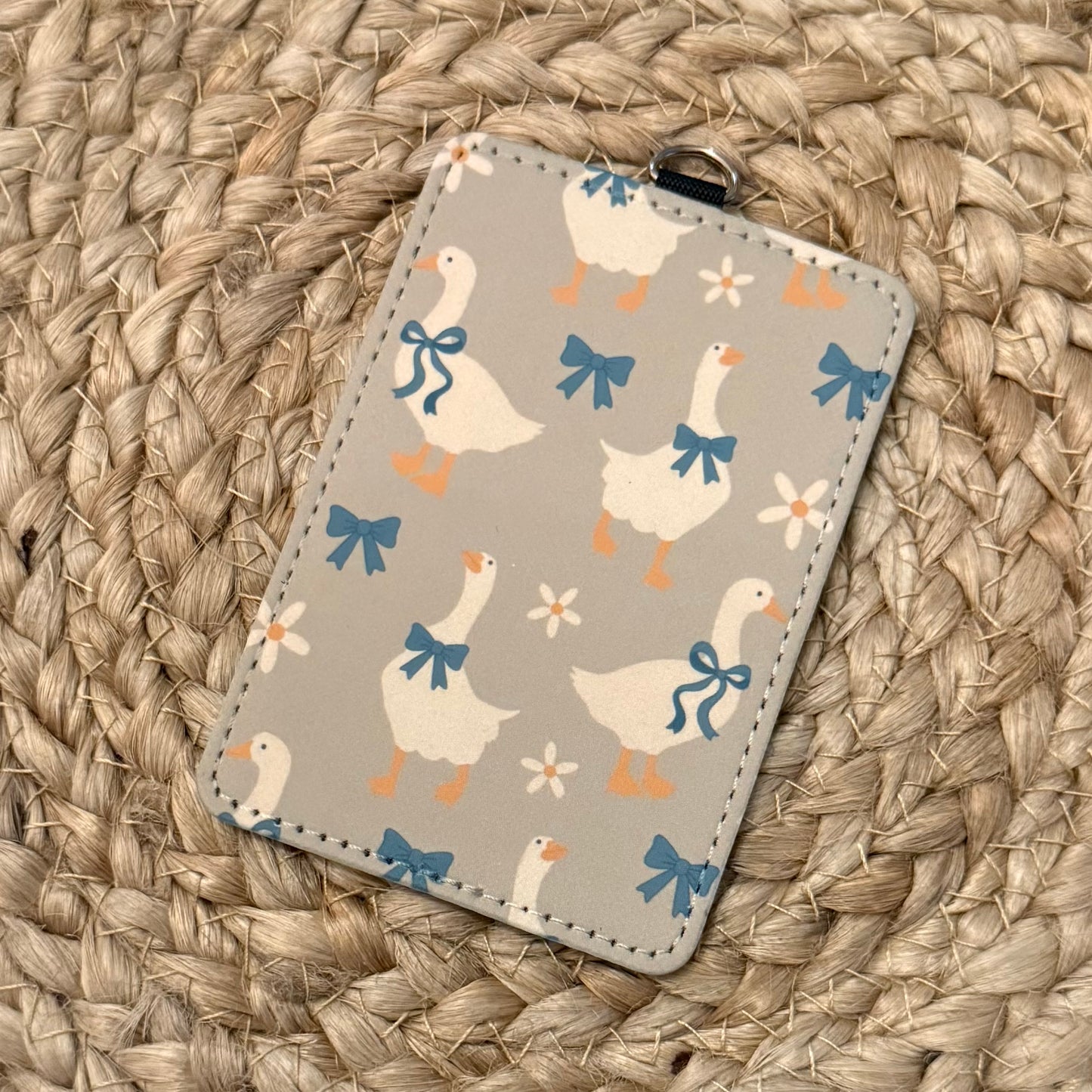 Coquette Geese ID Badge Holder