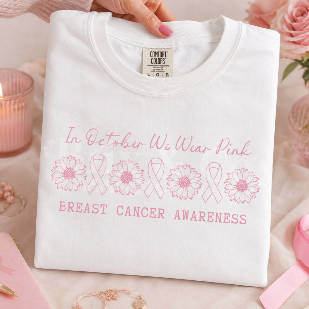 In October We Wear Pink Single Color (Pink)