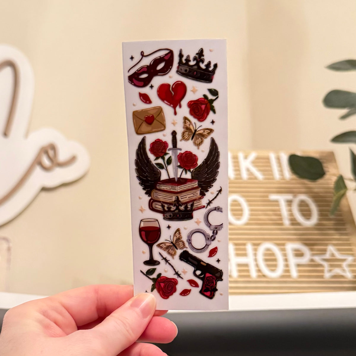 Dark Romance UVDTF Bookmark