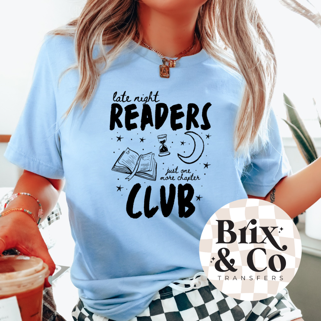 Late Night Readers Club Single Color