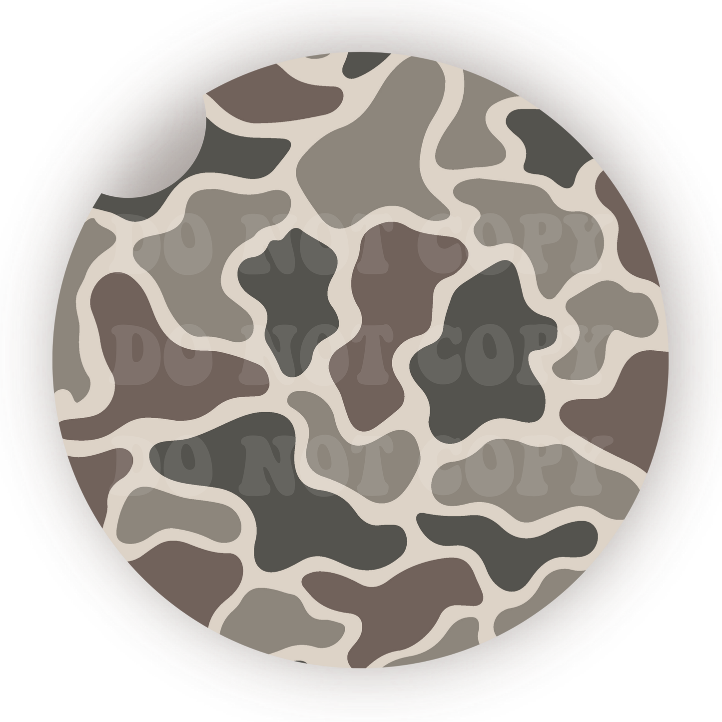 Camo Car Coaster Sublimation Transfer (Set of 2)
