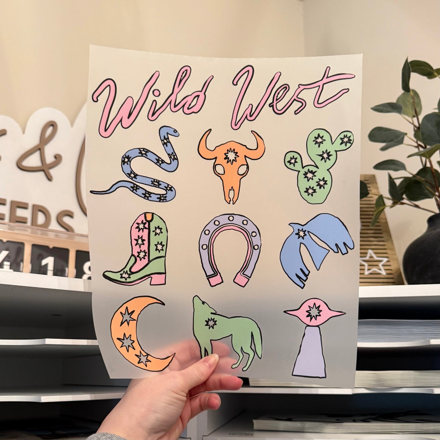 Wild West DTF HOT PEEL