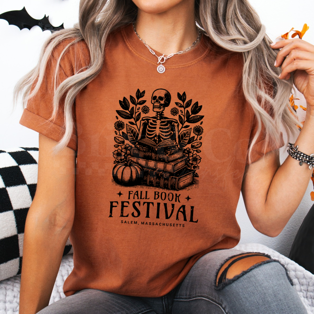 Fall Book Festival Single Color