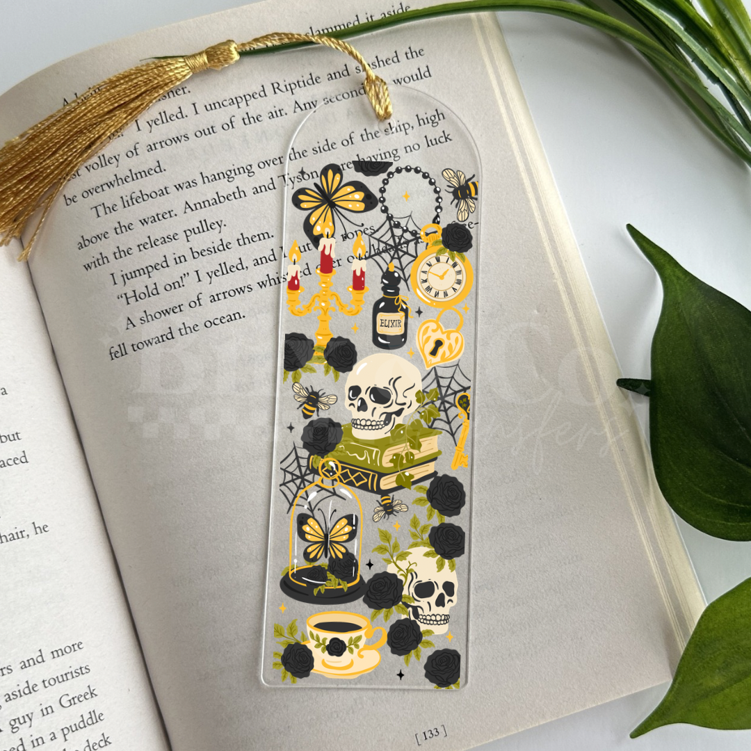 Gothic/Dark Academia UVDTF Bookmark