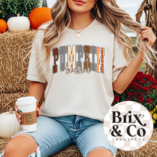 Pumpkin Season DTF HOT PEEL