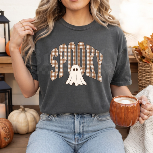Gingham Spooky DTF HOT PEEL