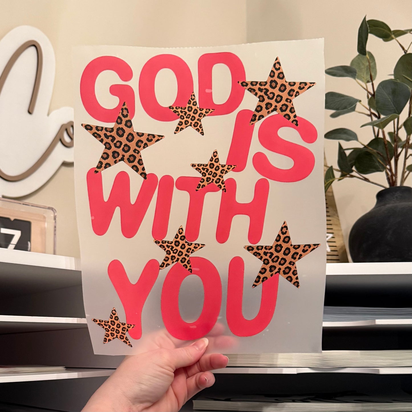 God Is With You DTF HOT PEEL