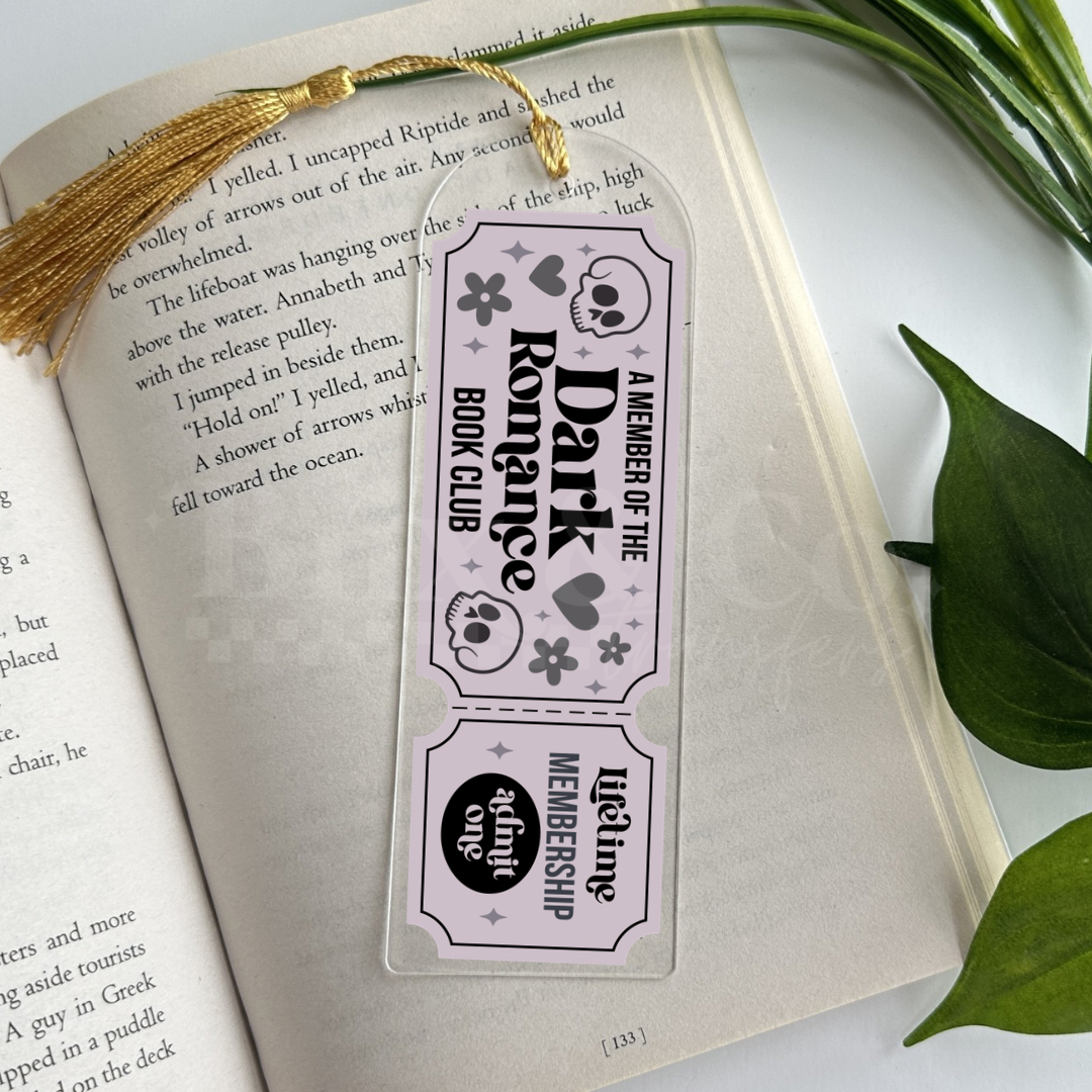 Dark Romance Book Club UVDTF Bookmark