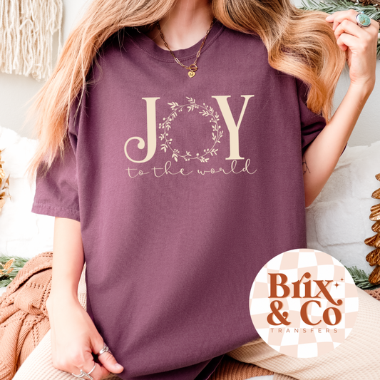 Joy To The World Single Color (Beige)